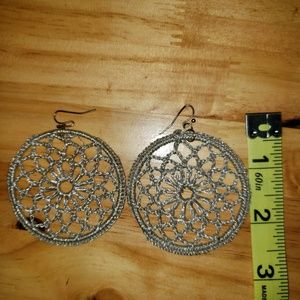 Adorable crocheted earrings.